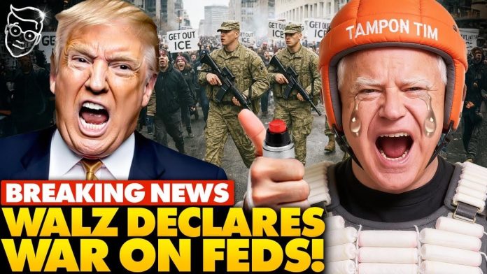 Minnesota Gov. Tim Walz Declares ‘WAR’ on Federal Government After Attacks on ICE | Trump Warns…