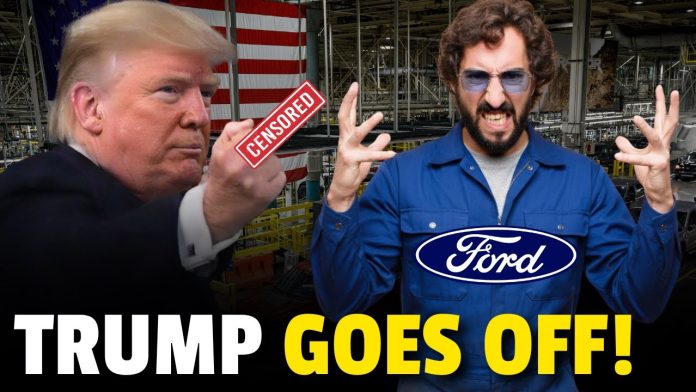 Leftist Ford Worker PUNISHED After Trump FLIPS HIM OFF After DISREPECTFUL Stunt