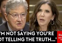 MUST WATCH: Kennedy Confronts Noem About $220 Million Spent On TV Ads ‘Featuring You Prominently’ MUST WATCH: Kennedy Confronts Noem About $220 Million Spent On TV Ads 'Featuring You Prominently'