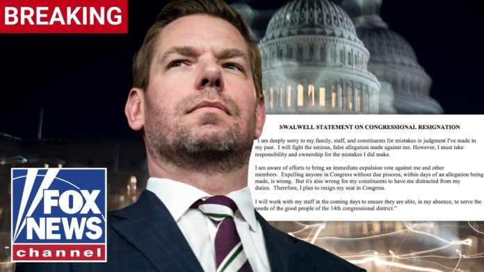 BREAKING: Eric Swalwell resigns from Congress
