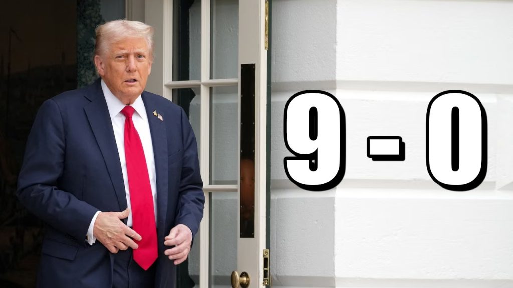 Trump walks out with a 9-0 VICTORY.