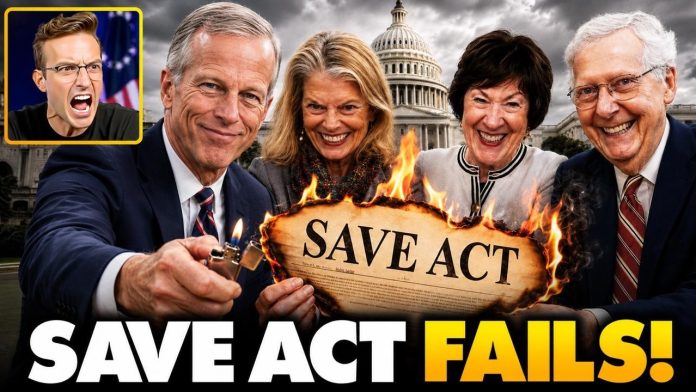 OUTRAGE! Republicans Vote With Democrats to KILL The SAVE Act | Traitors Exposed as Thune Betrays...