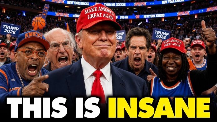 Madison Square Garden ROARS As Trump Crashes NY Knicks Finals Game | Trump's Reaction Shocks World 🏀