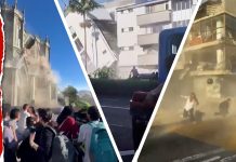 Moment Street Splits in Two and Buildings Tumble to the Ground: Nightmare Earthquake Rocks Colombia Moment Street Splits in Two and Buildings Tumble to the Ground: Nightmare Earthquake Rocks Colombia