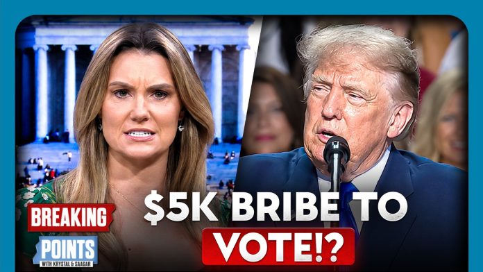 Desperate Trump Promises 5K CHECK For Republican Votes