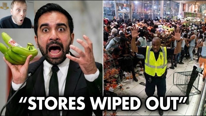 Mamdani Launches 5 "Free Supermarkets"… 24hrs Later LOOTERS WIPED THEM OUT